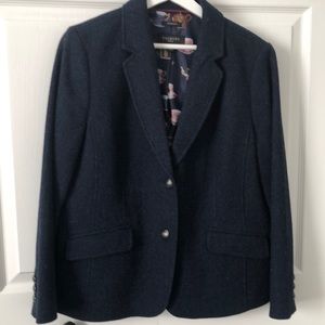 Talbots Navy Blue Aberdeen Blazer